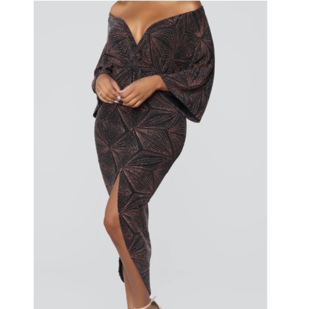 Black & Copper Dress
